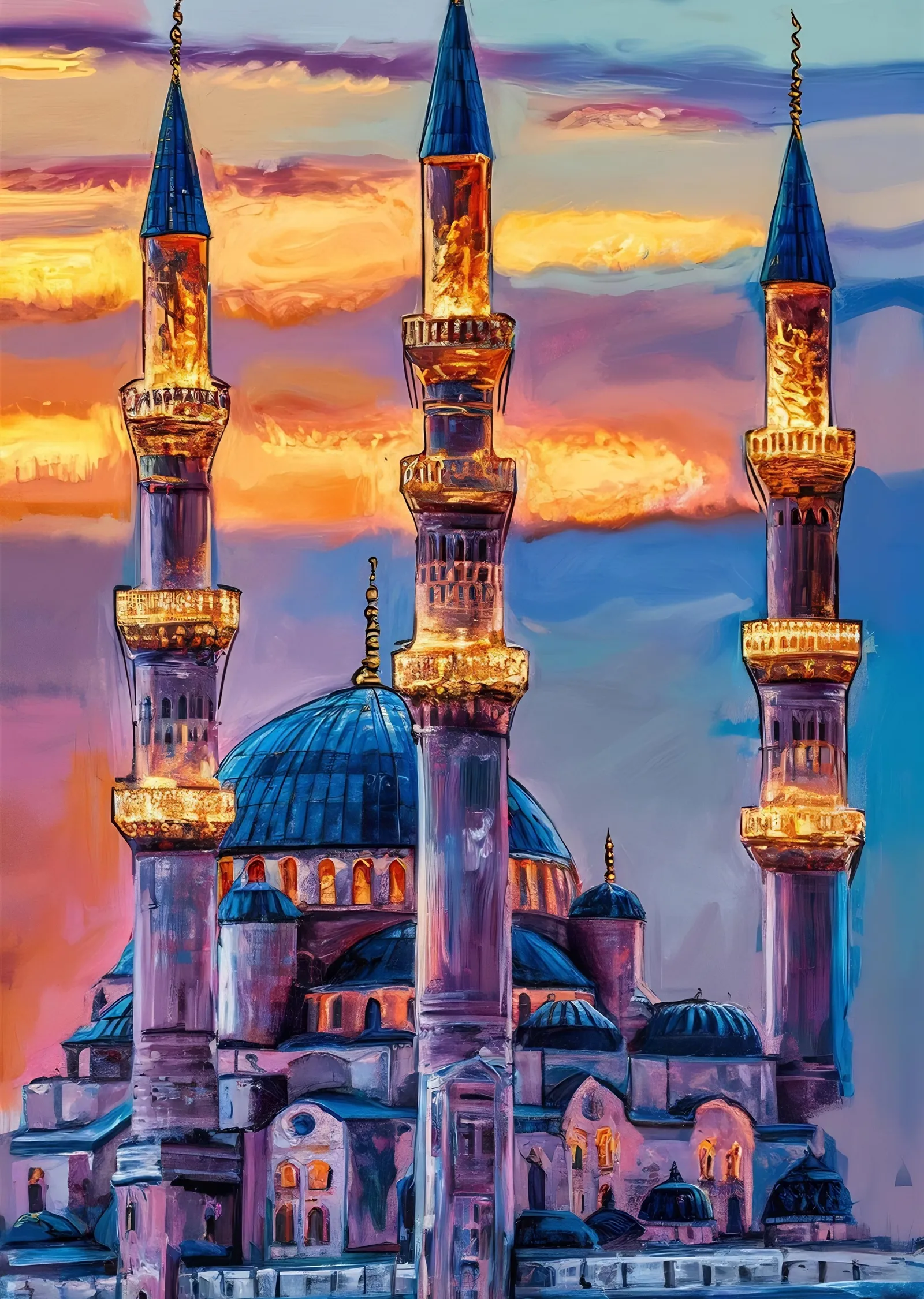 Sultan Ahmed Camii metal tablo
