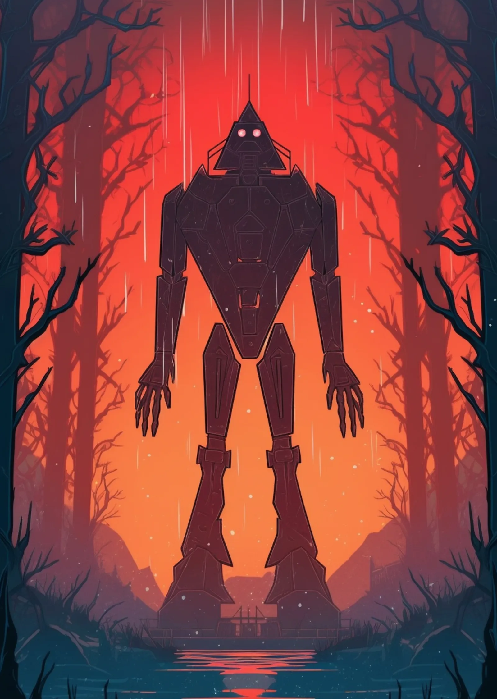 Metal Robot metal tablo