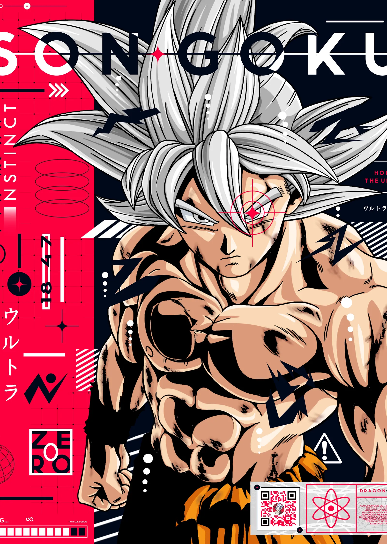 Son Goku: Ultra Instinct metal tablo