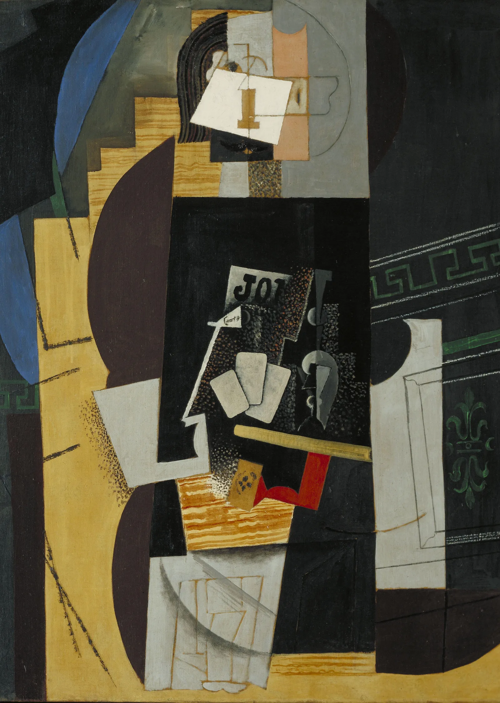 Picasso: Kart Oyuncusu metal tablo