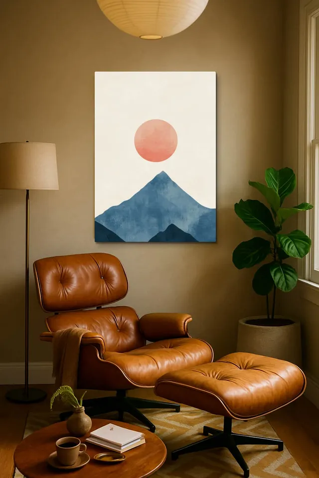 Living Room Calisma Midcentury Eames Corner