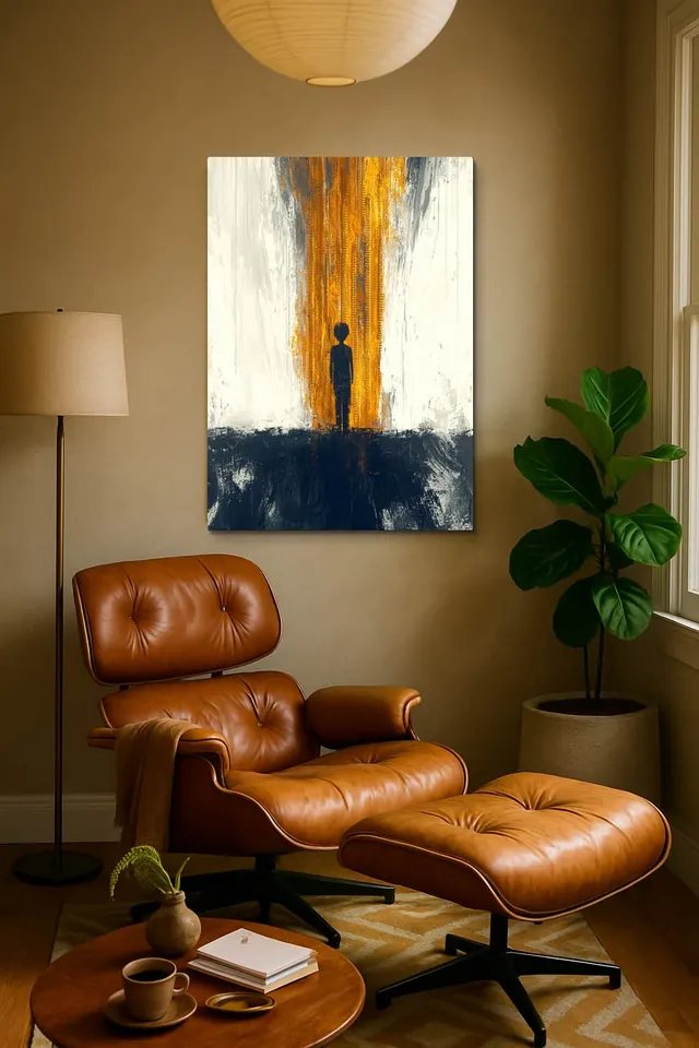 Living Room Calisma Midcentury Eames Corner