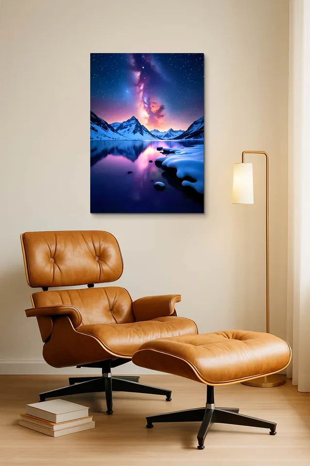 Living Room Okuma Caramel Eames Lounge