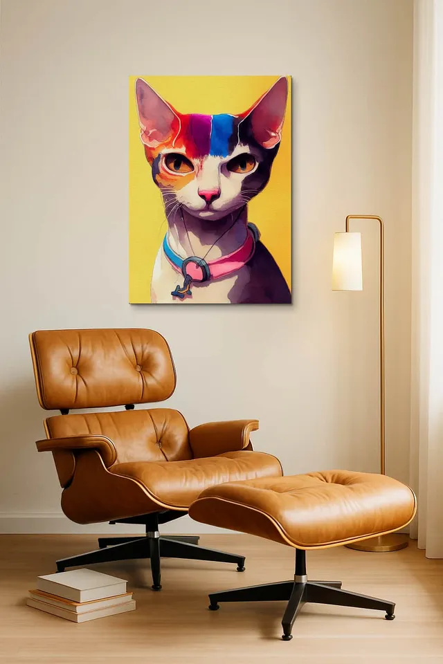 Living Room Okuma Caramel Eames Lounge