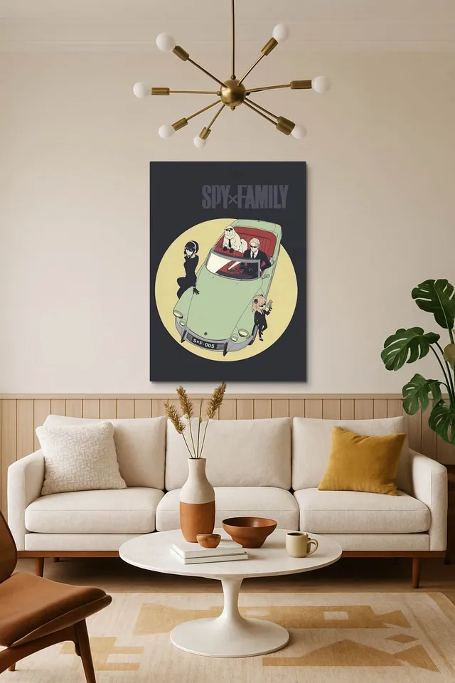 Living Room Salon Decor Mid Century Walnut Sputnik