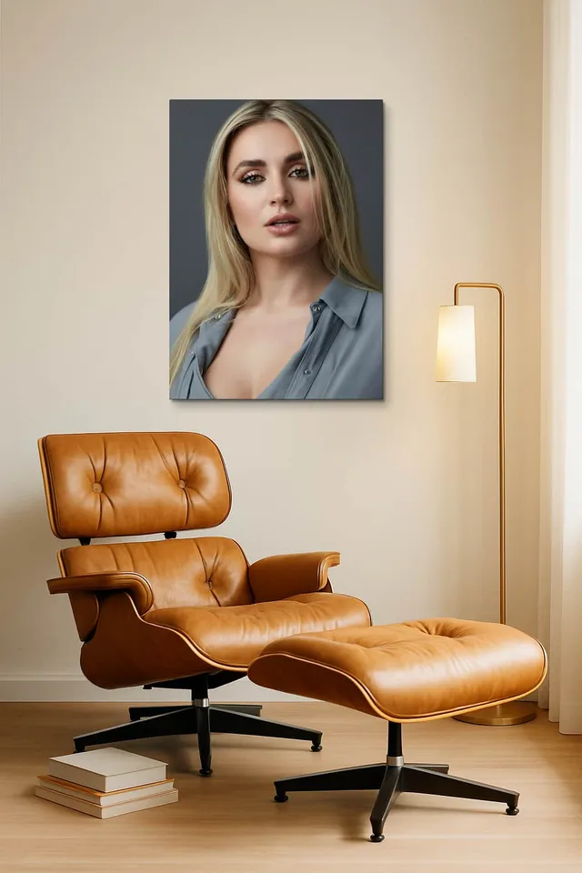 Living Room Okuma Caramel Eames Lounge