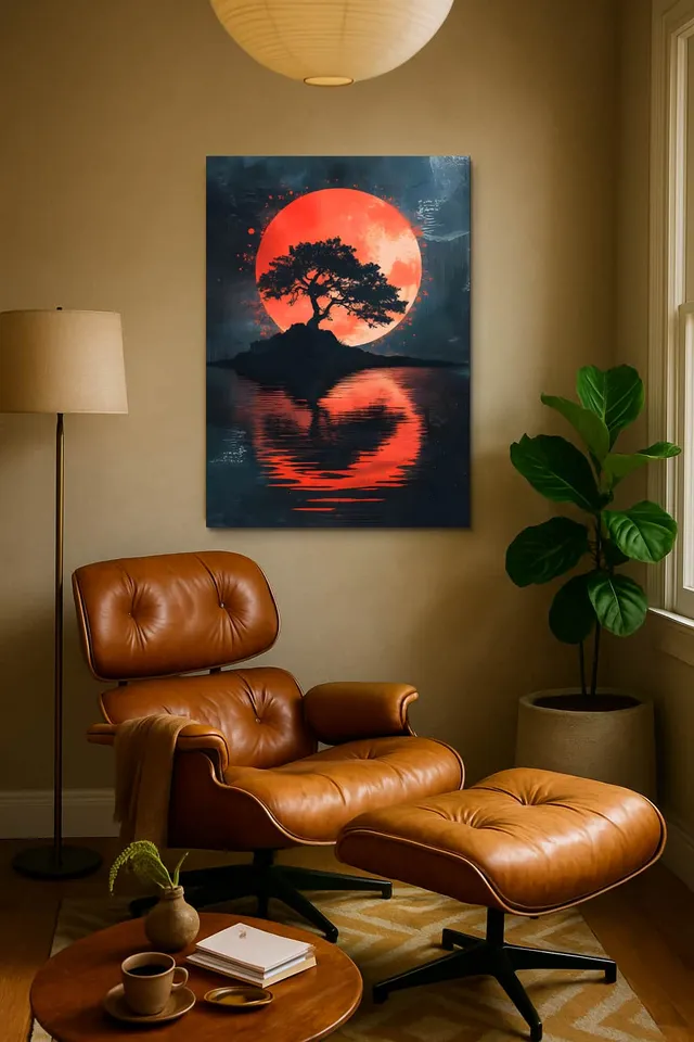 Living Room Calisma Midcentury Eames Corner