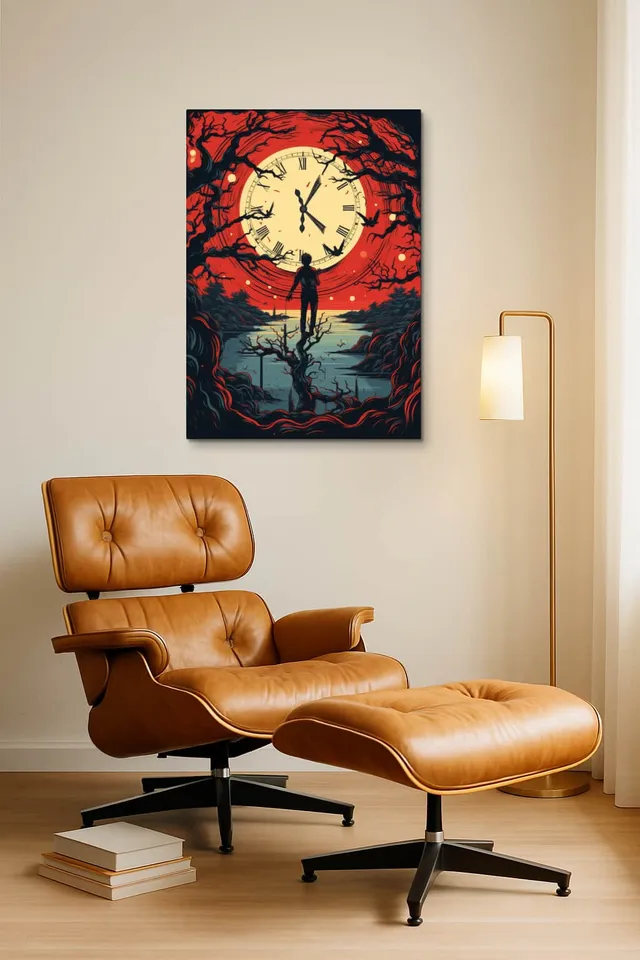 Living Room Okuma Caramel Eames Lounge