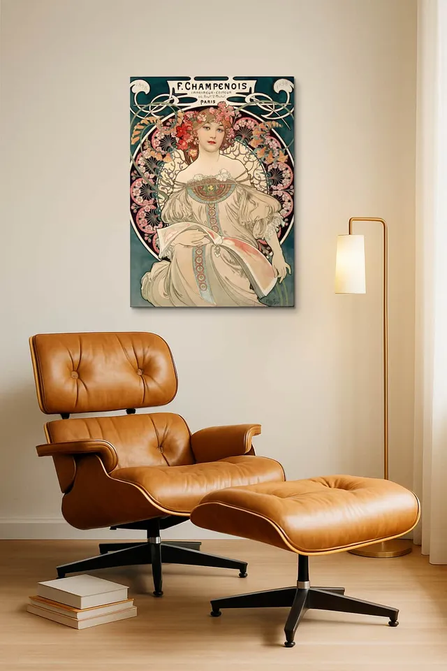 Living Room Okuma Caramel Eames Lounge