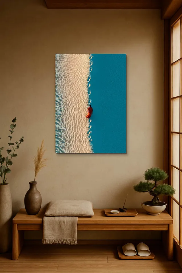 Living Room Japandi Shoji Screen