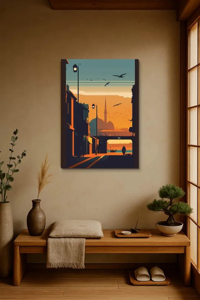 Living Room Japandi Shoji Screen