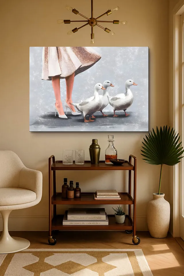 Living Room Midcentury Bar Cart