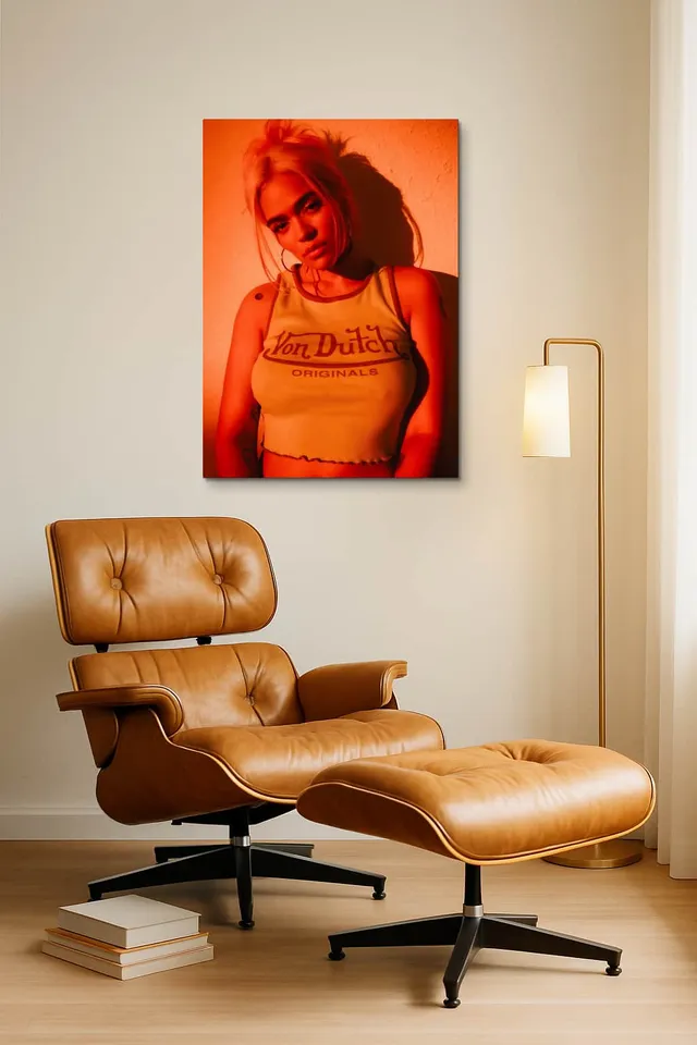 Living Room Okuma Caramel Eames Lounge