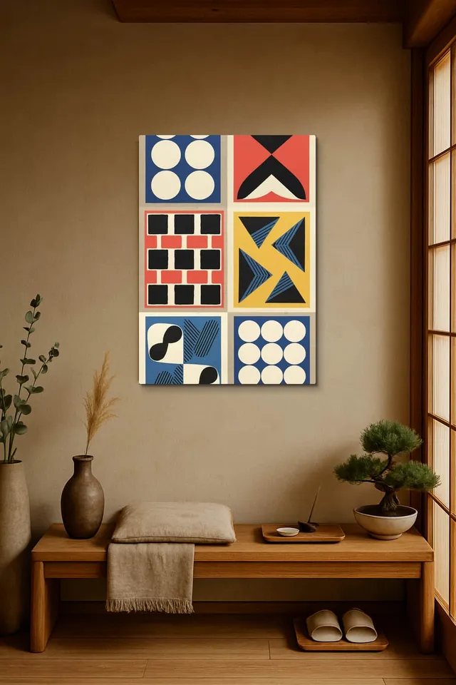 Living Room Japandi Shoji Screen