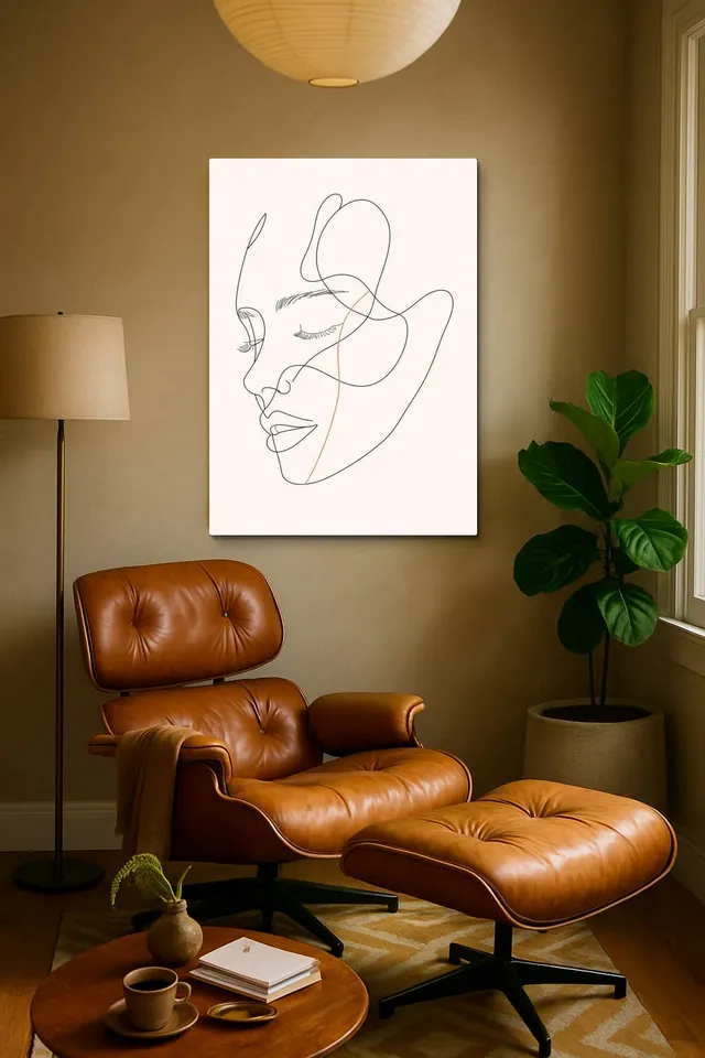Living Room Calisma Midcentury Eames Corner