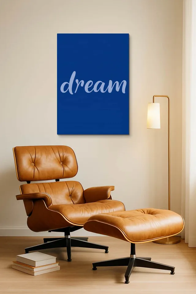 Living Room Okuma Caramel Eames Lounge