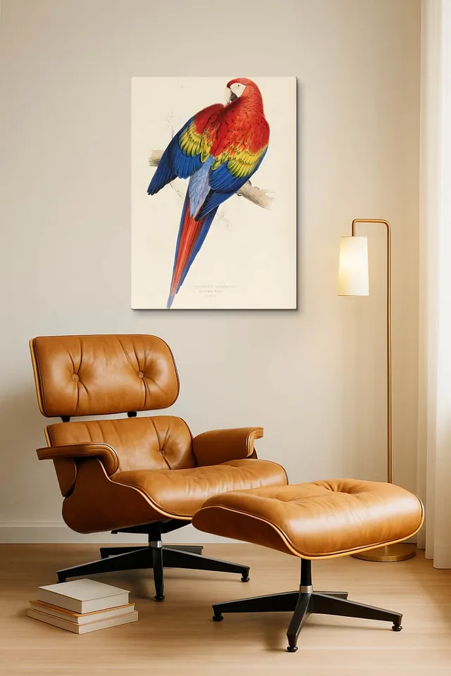 Living Room Okuma Caramel Eames Lounge