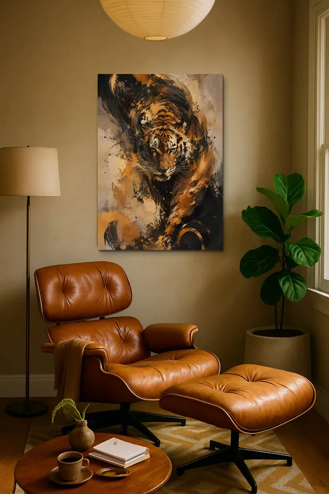 Living Room Calisma Midcentury Eames Corner