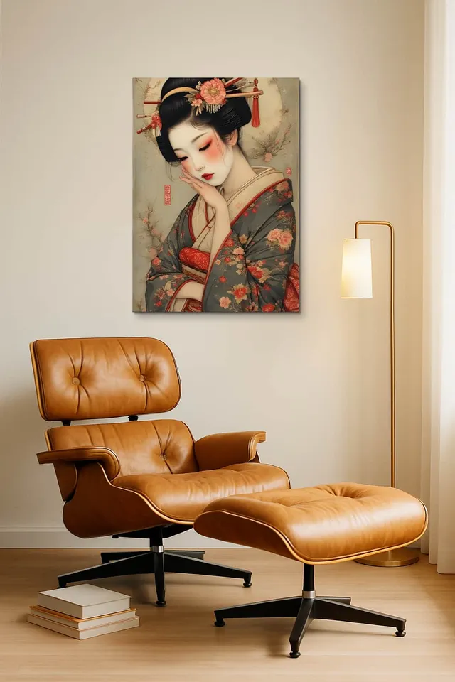 Living Room Okuma Caramel Eames Lounge