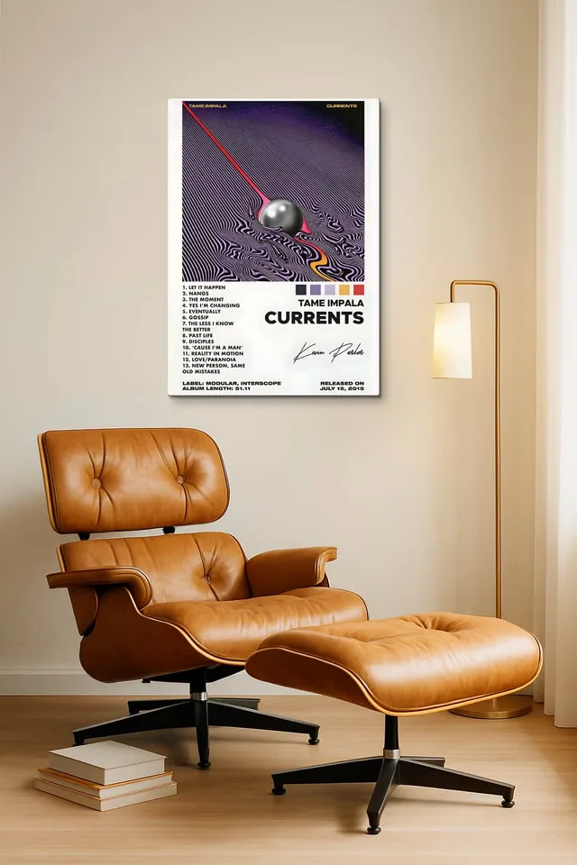 Living Room Okuma Caramel Eames Lounge