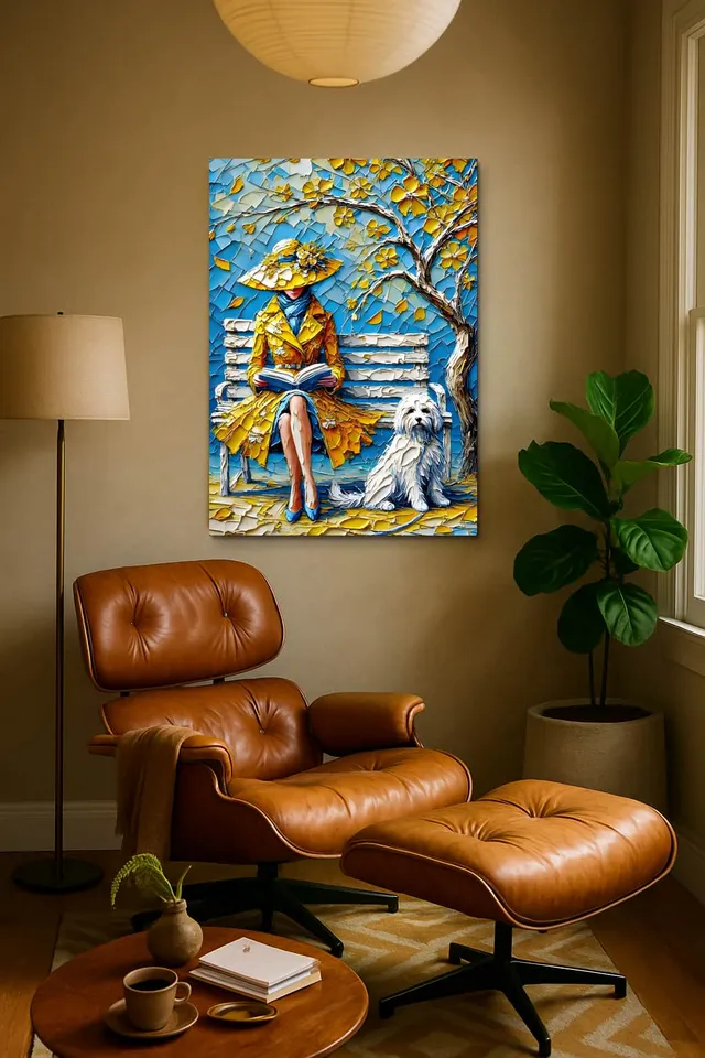 Living Room Calisma Midcentury Eames Corner