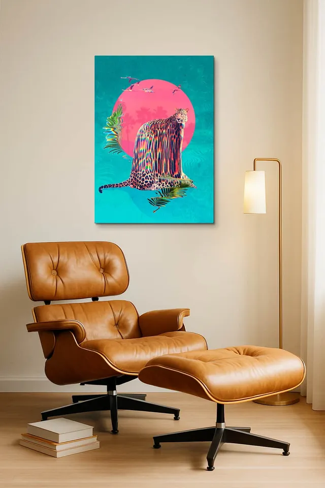 Living Room Okuma Caramel Eames Lounge