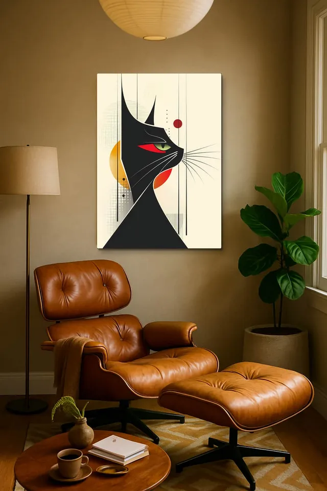 Living Room Calisma Midcentury Eames Corner