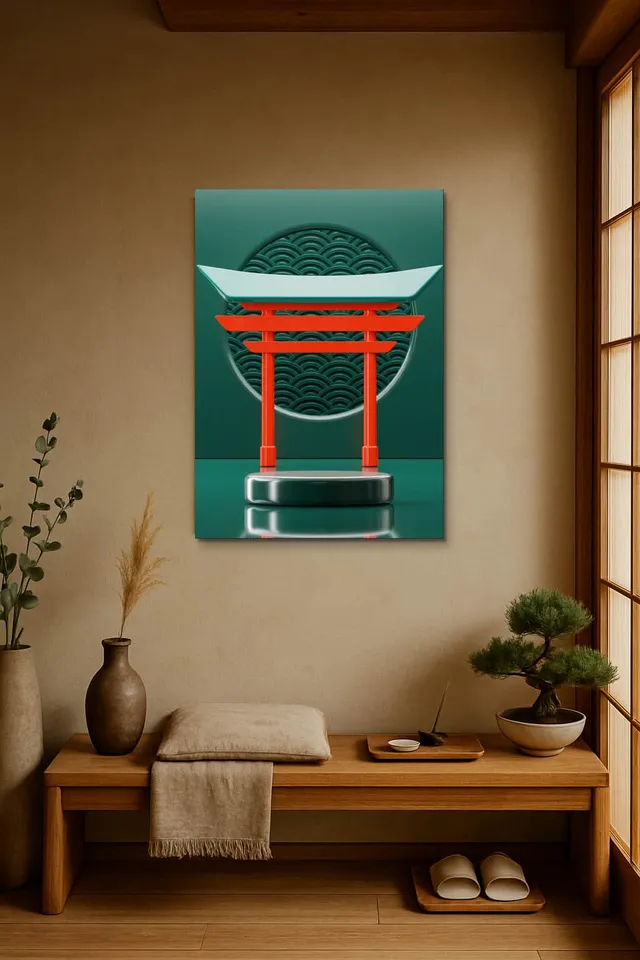 Living Room Japandi Shoji Screen