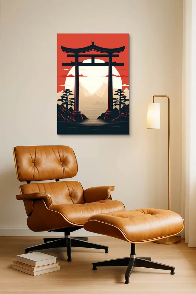Living Room Okuma Caramel Eames Lounge