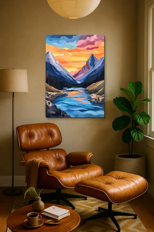 Living Room Calisma Midcentury Eames Corner