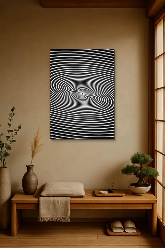 Living Room Japandi Shoji Screen