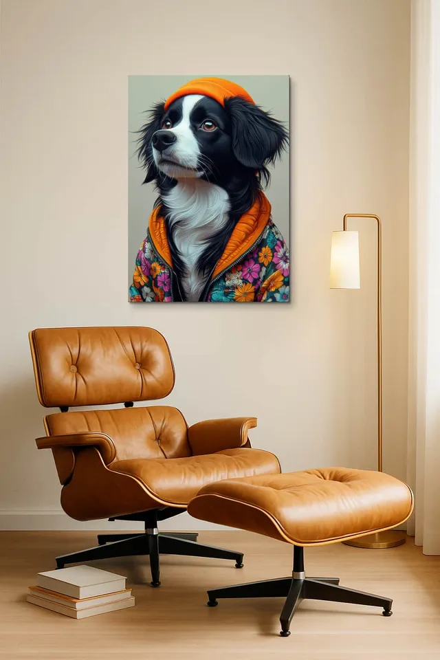 Living Room Okuma Caramel Eames Lounge