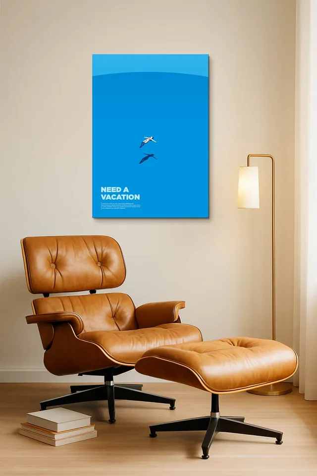 Living Room Okuma Caramel Eames Lounge