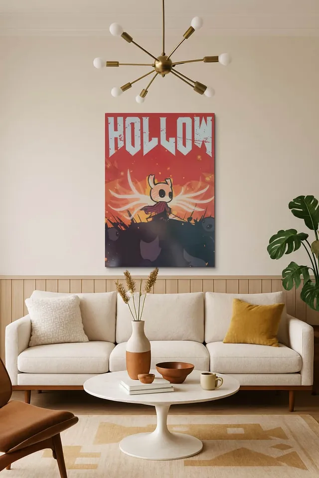 Living Room Salon Decor Mid Century Walnut Sputnik
