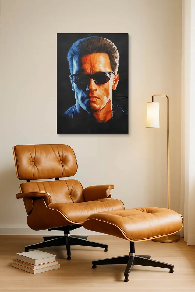 Living Room Okuma Caramel Eames Lounge
