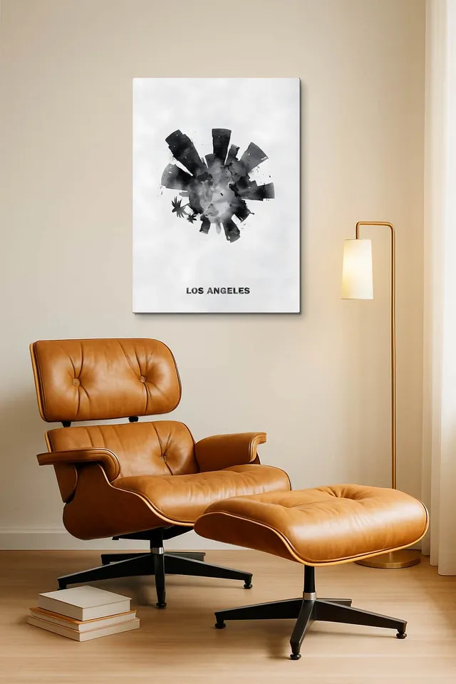 Living Room Okuma Caramel Eames Lounge