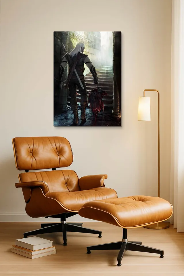 Living Room Okuma Caramel Eames Lounge