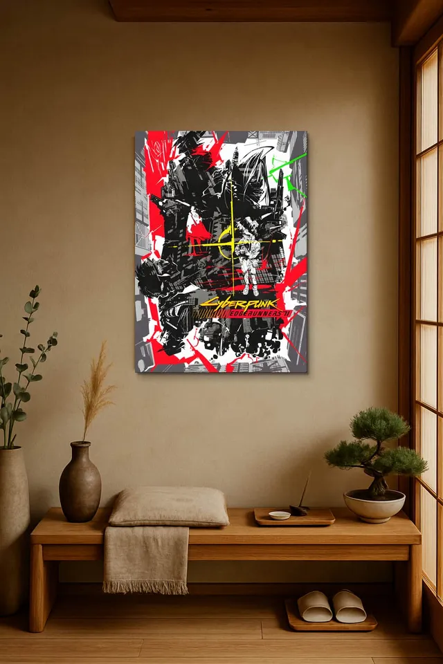 Living Room Japandi Shoji Screen