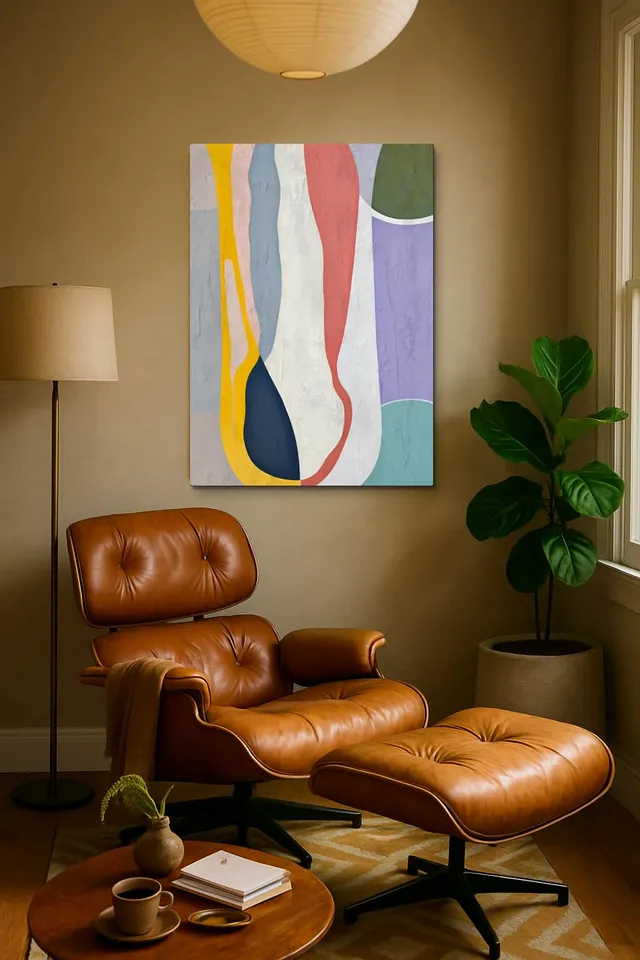 Living Room Calisma Midcentury Eames Corner