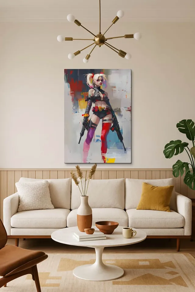 Living Room Salon Decor Mid Century Walnut Sputnik