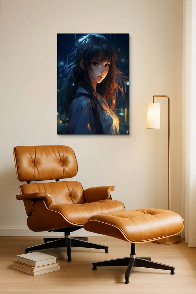 Living Room Okuma Caramel Eames Lounge