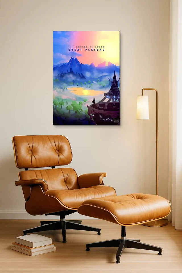 Living Room Okuma Caramel Eames Lounge