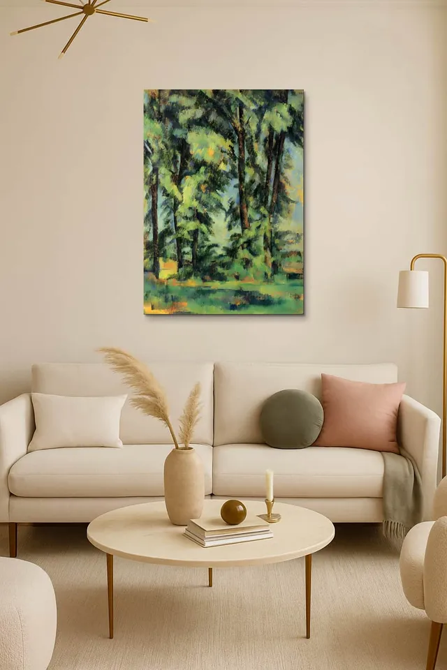 Living Room Salon Decor Cream Armchair Pair