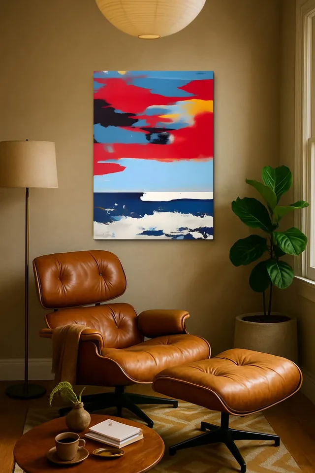 Living Room Calisma Midcentury Eames Corner
