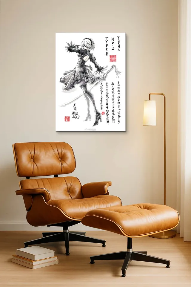 Living Room Okuma Caramel Eames Lounge