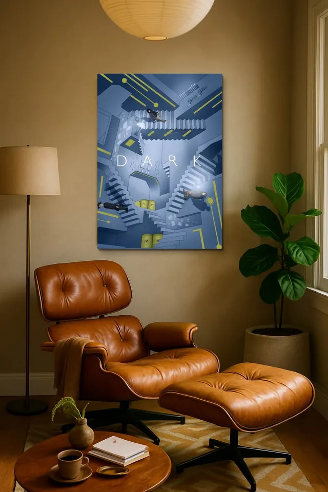 Living Room Calisma Midcentury Eames Corner