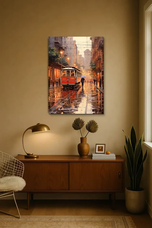 Living Room Midcentury Walnut Credenza