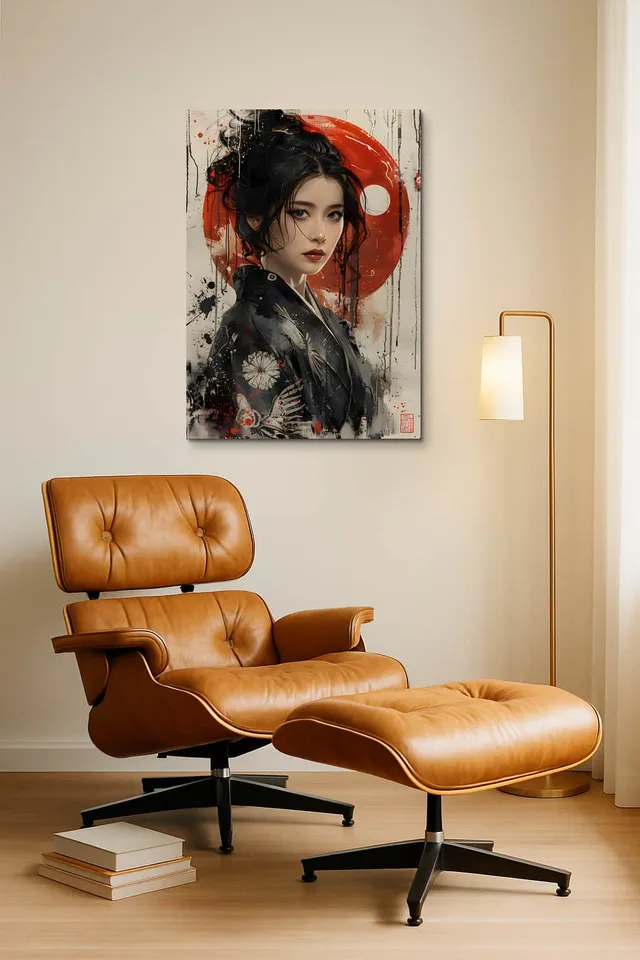 Living Room Okuma Caramel Eames Lounge