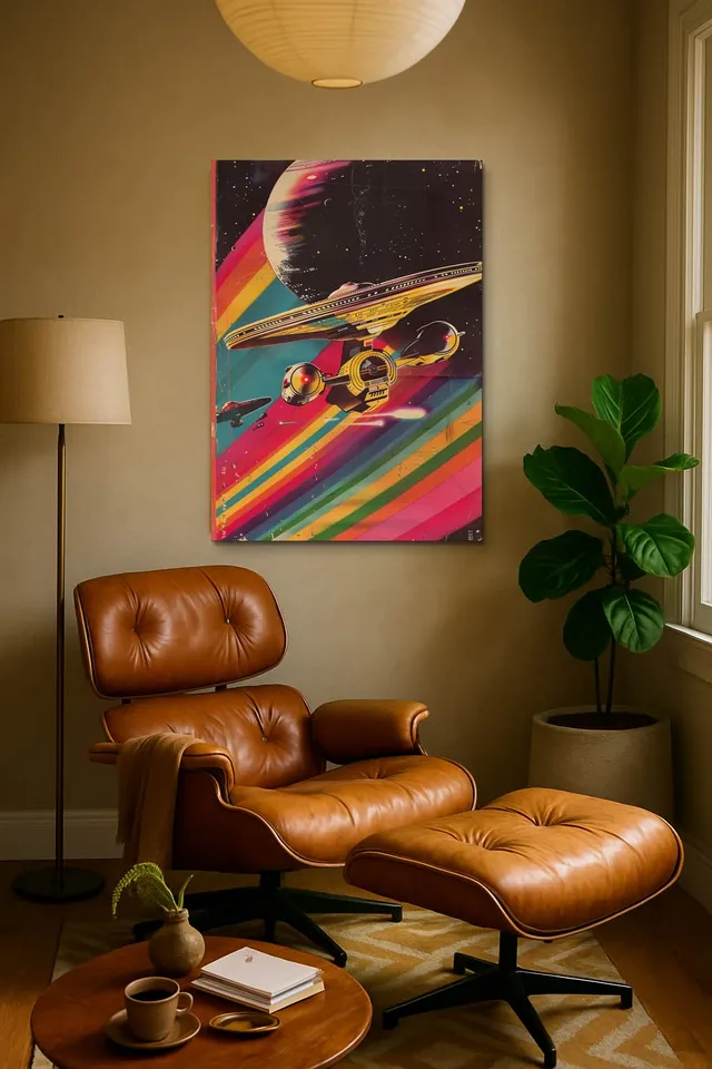 Living Room Calisma Midcentury Eames Corner