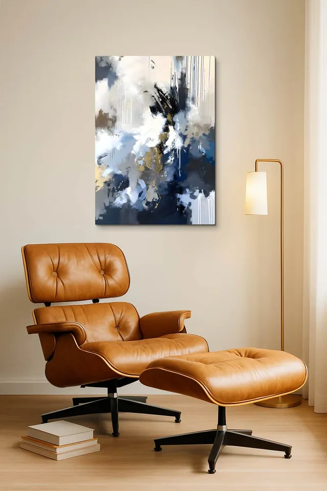 Living Room Okuma Caramel Eames Lounge